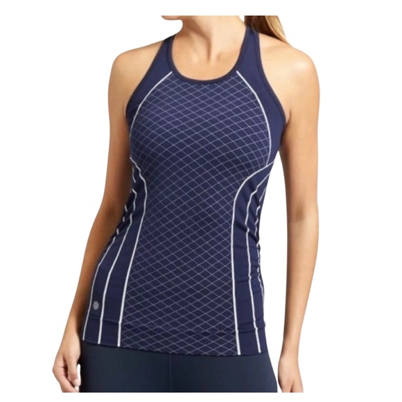 Athleta Tops - Athleta Finish Fast Line Racerback Tank Top Women's Size Small Athletic Workout